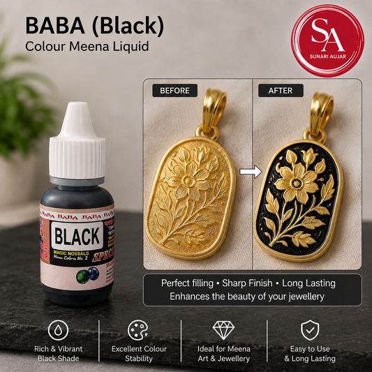 BABA (Black) Colour Meena Liquid