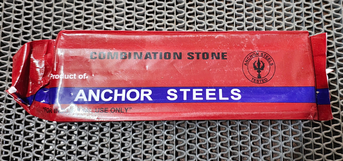 Silli combination stone Anchor steel 6" for polishing hammers and anvils