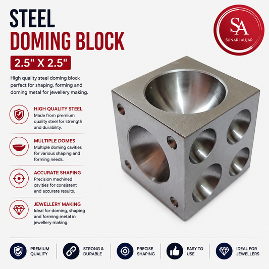 Steel Doming Block 2.5"X2.5"