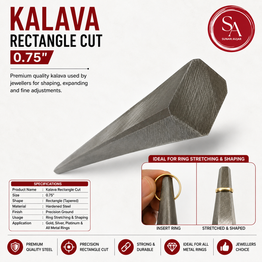 Kalava Rectangle Cut 0.75"