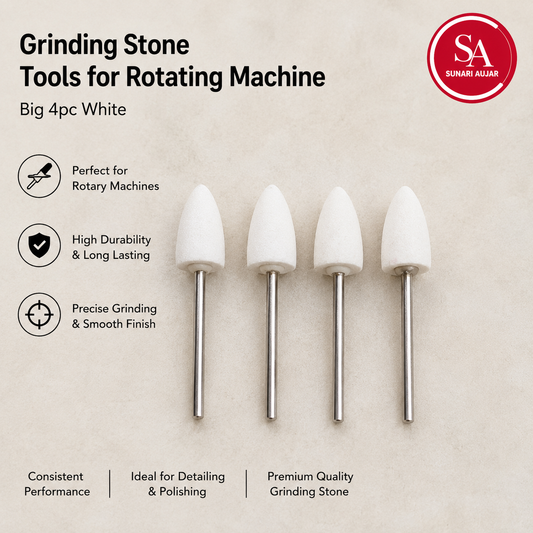 Grinding stone tools for rotating machine big 4pc white