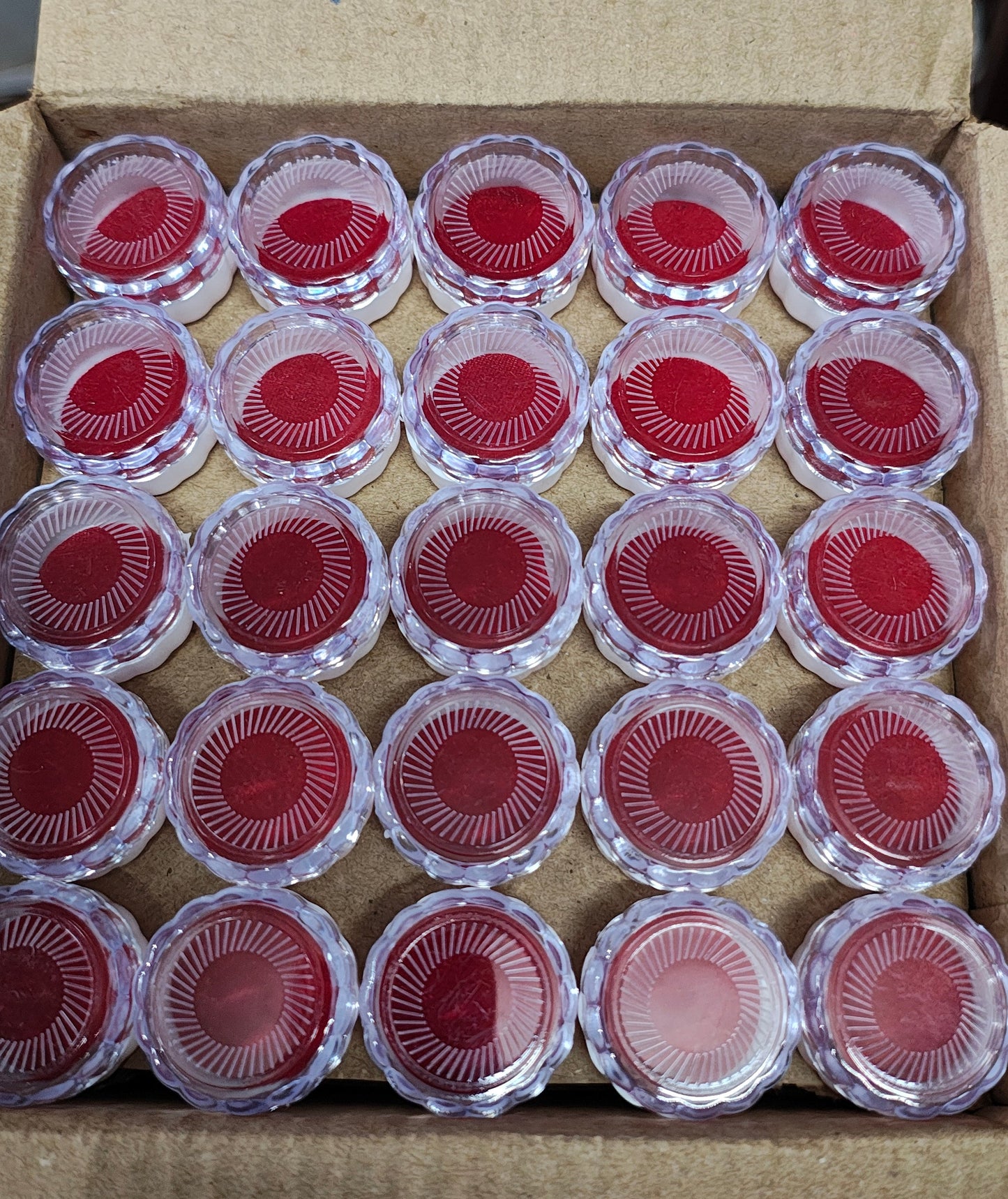 Plain universal small Plastic velvet box K-0 Pack of 100pc for nosepins, bicchiya, small silver rings etc