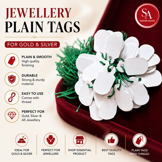 Jewellery Plain tags for gold and silver