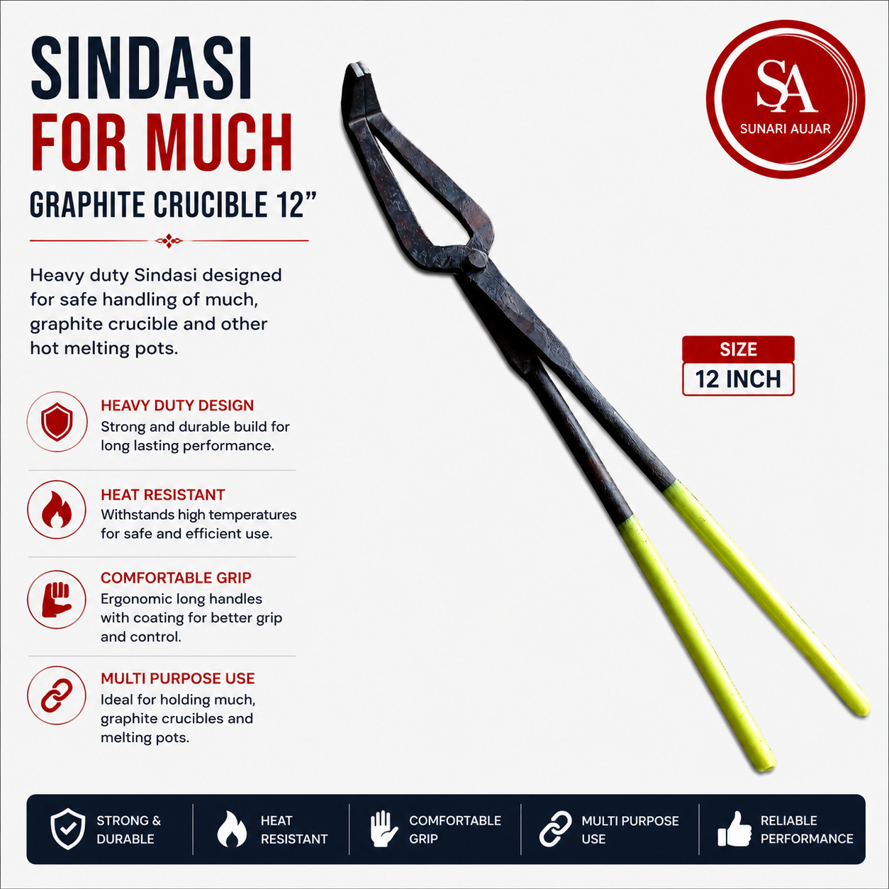 Sindasi For Much, Graphite Crucible 12"