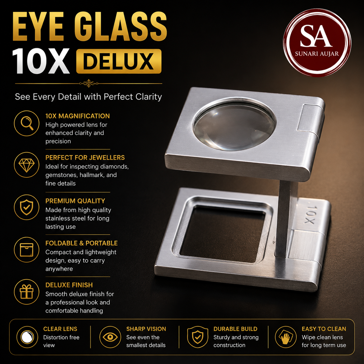 Eye Glass 10X Delux