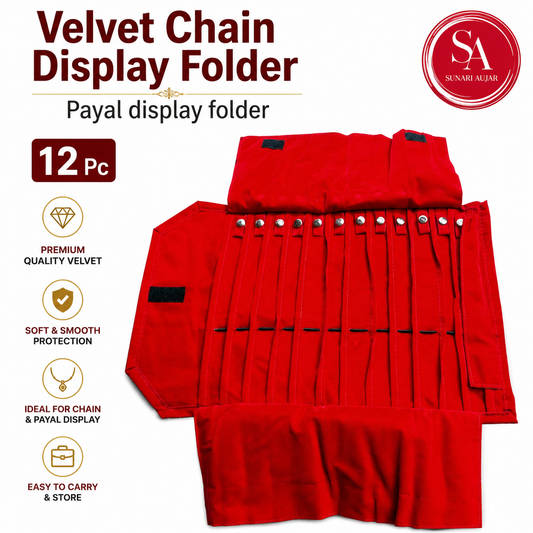 Velvet Chain Display Folder, Payal display folder