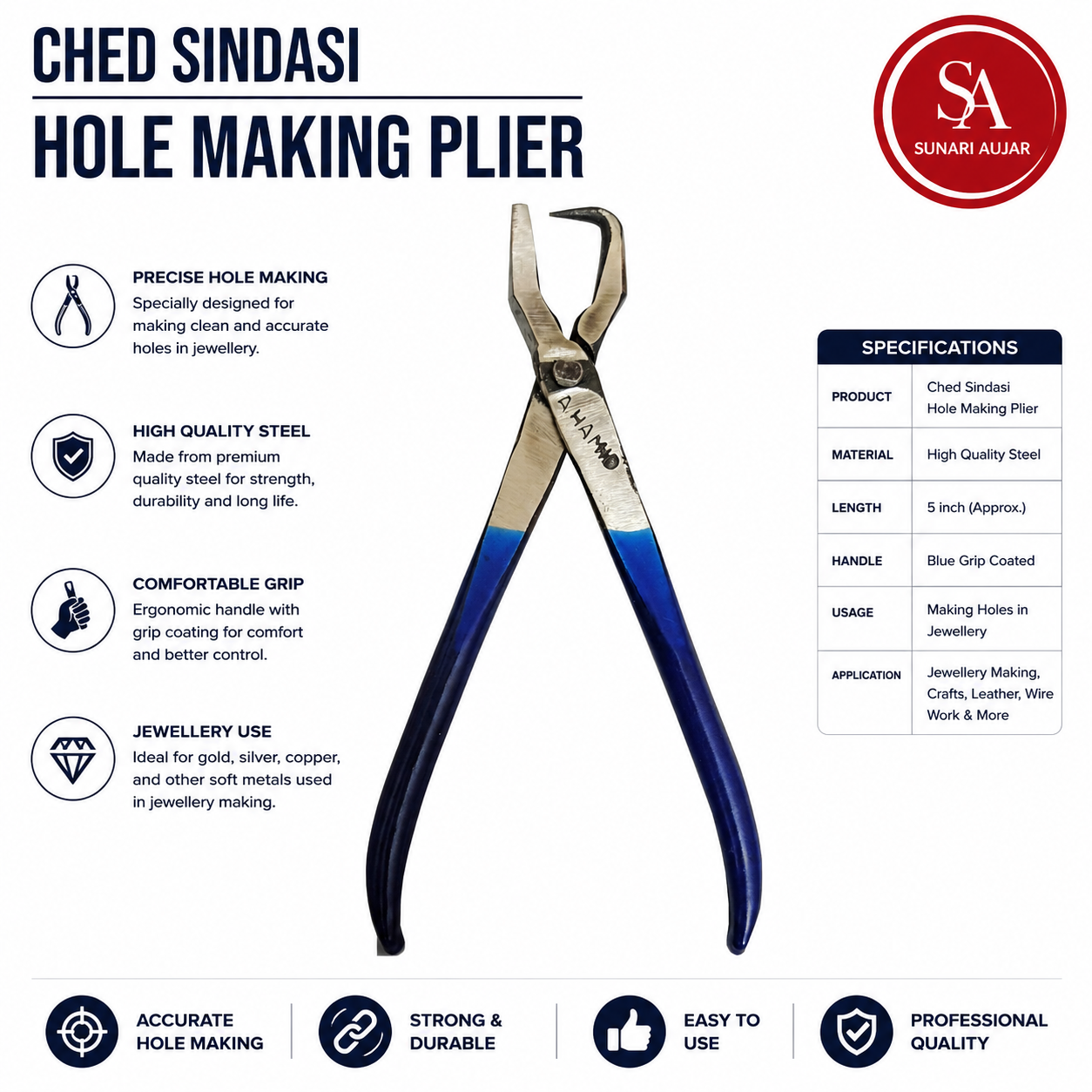 Ched Sindasi Hole Making Plier