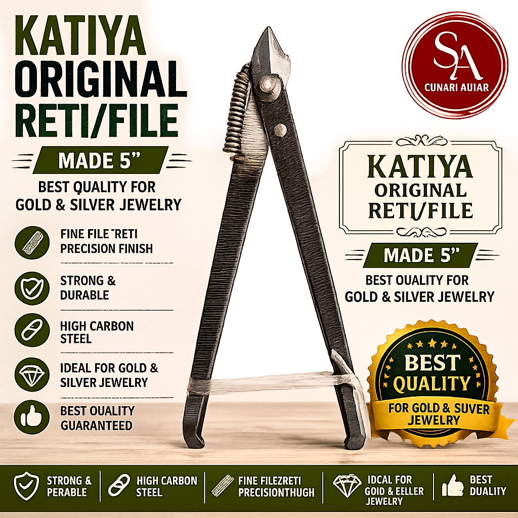 Katiya original Reti/file made 5" best quality for gold and silver jewelry