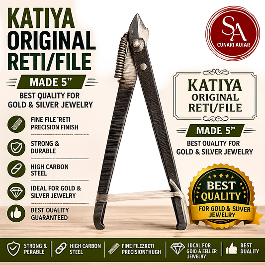 Katiya original Reti/file made 5" best quality for gold and silver jewelry