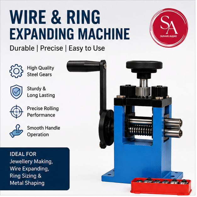 Mini Roller Wire Shaping and Ring Stretching Tool Wire and Ring Expanding Rolling Machine